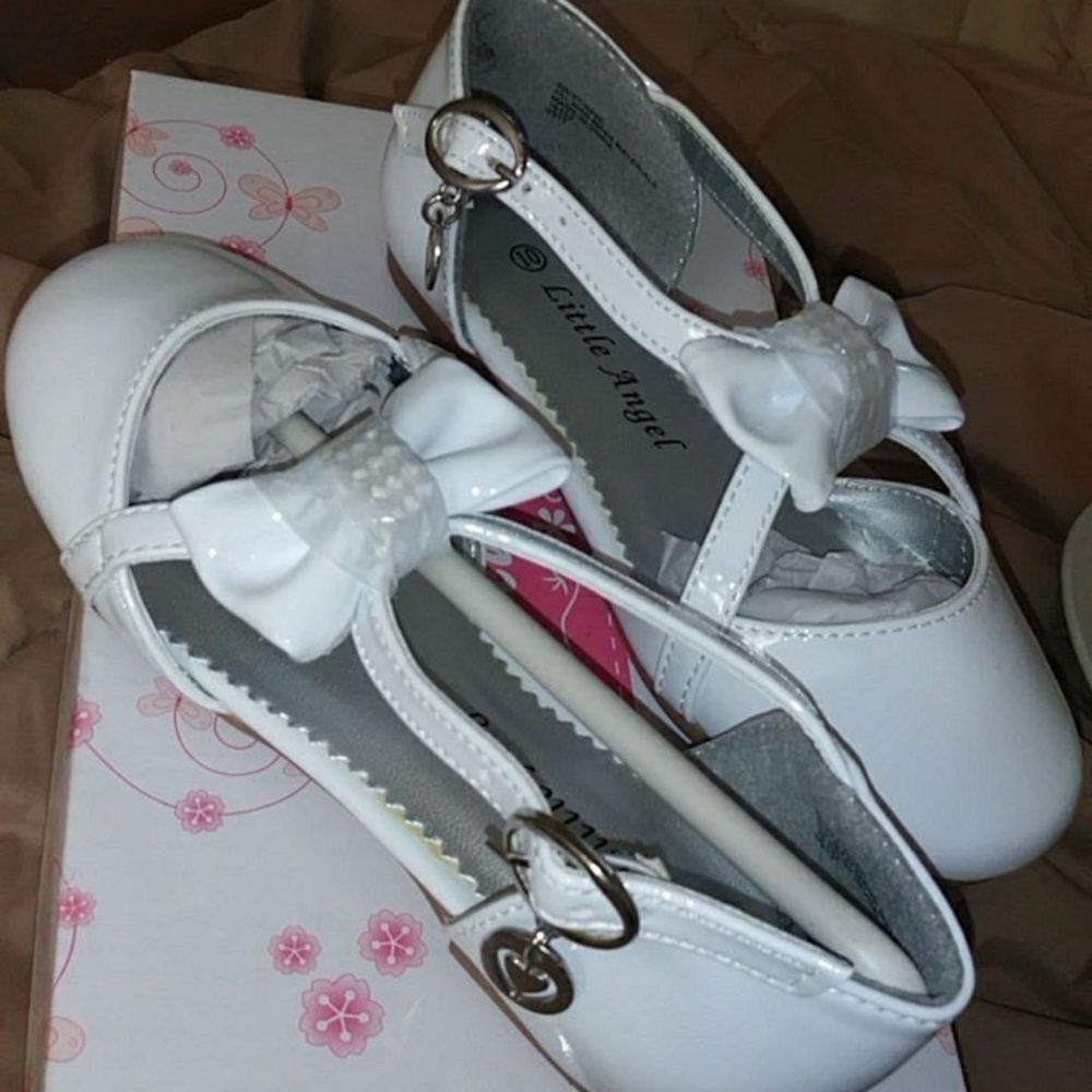 White Patent Girls Dress Shoes (new)